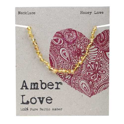 Baltic Amber Children's Necklace - Honey Love 33cm