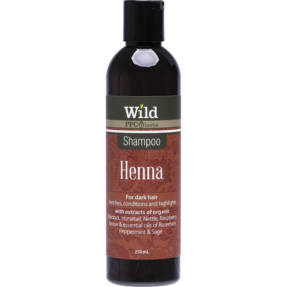 PPC Herbs WILD Henna Shampoo 250ml | Healthy Being