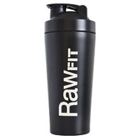 RawFit Stainless Steel Shaker - Black 700ml