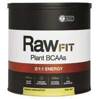 RawFit Organic Plant BCAAs - Energy 250g