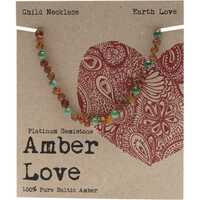 Baltic Amber Children's Necklace - Earth Love 33cm