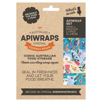 Reusable Beeswax Wraps - Apiwrap Set