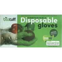 Compostable Disposable Gloves - Medium x200