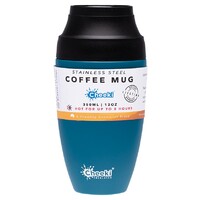 Insulated Stainless Steel Coffee Mug - Topaz 350ml