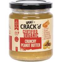 Organic Crack'd Crunchy Peanut Butter 250g