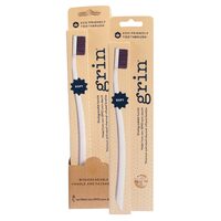Soft Biodegradable Charcoal Toothbrush - Ivory Desert x8