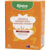Lemon Ginger Manuka Hebal Tea Bags x25