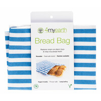 Reusable Bread Bag - Denim Stripe
