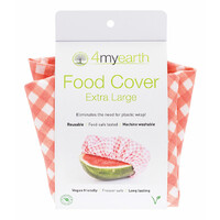 Reusable Food Cover - Red Gingham (XL)