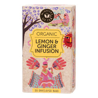 Organic Lemon Ginger Infusion Tea Bags x20