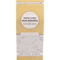 Organic White Choc Macadamia Cookies 150g