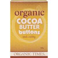 Organic Cocoa Butter Buttons 200g