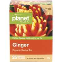 Organic Herbal Tea Bags - Ginger x25