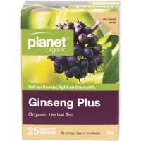 Organic Herbal Tea Bags - Ginseng Plus x25