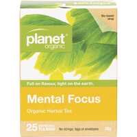 Organic Herbal Tea Bags - Mental Focus x25