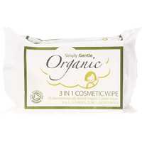 Organic 3 In 1 Cosmetic Wipes x25
