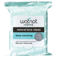 Natural Deep Cleansing Face Wipes x25