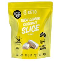 Rich Lemon Coconut Keto Slice (10x60g)