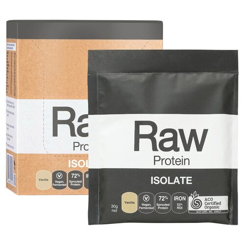 Organic Raw Protein Isolate - Vanilla (12x30g)