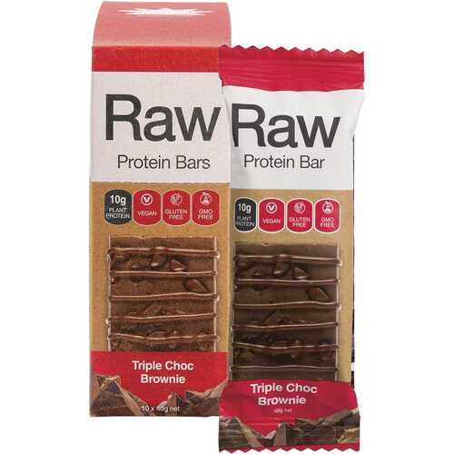 Triple Choc Brownie Raw Protein Bars (10x40g)