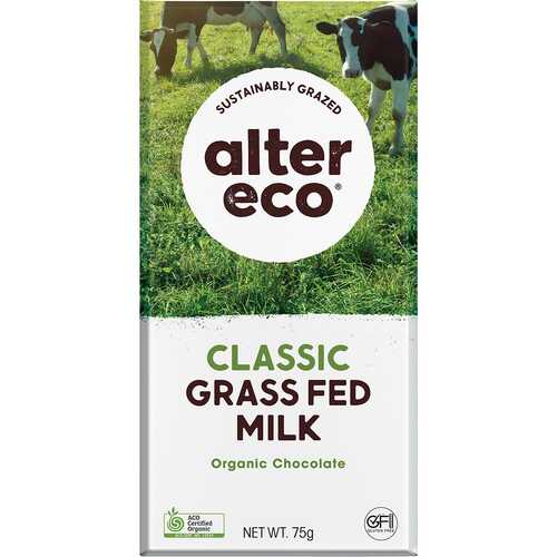 Organic Chocolate - Grass Fed Milk (12x75g)