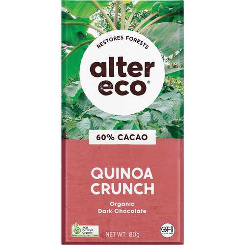 Organic Chocolate - Dark Quinoa Crunch (12x80g)