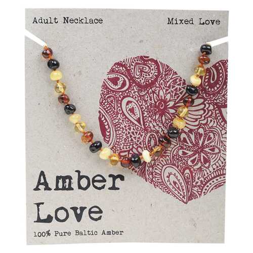 Baltic Amber Necklace - Mixed Love 46cm