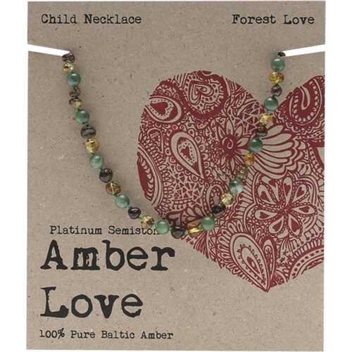 Baltic Amber Children's Necklace - Forrest Love 33cm
