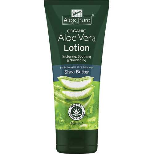 Organic Aloe Vera Lotion + Shea Butter 200ml