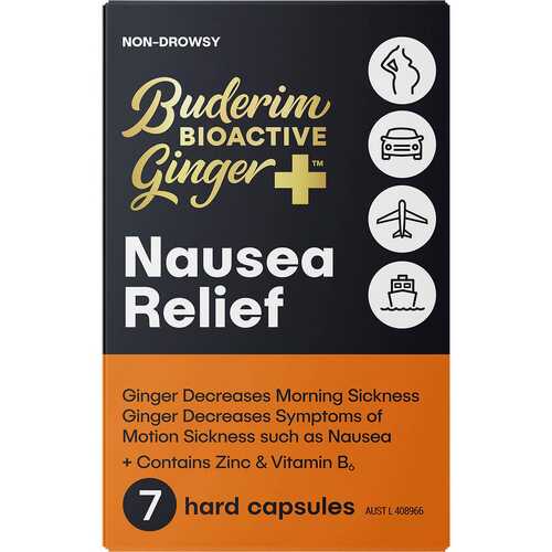 Bioactive Ginger+ Nausea Relief Capsules x7