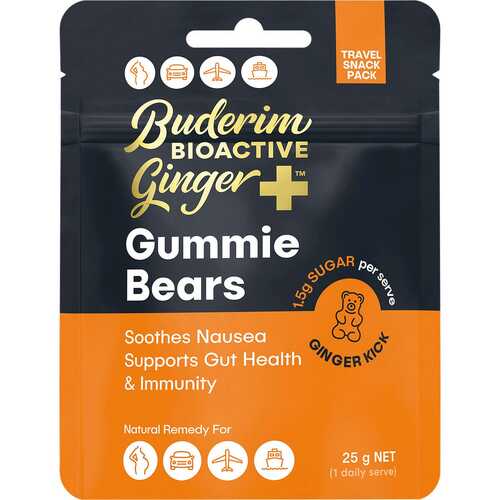 Bioactive Ginger+ Gummie Bears 25g
