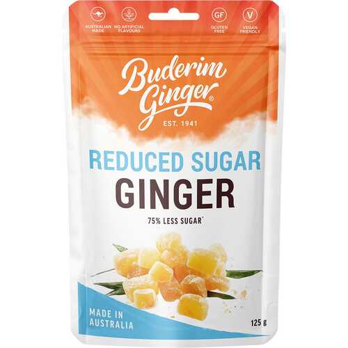 Reduced Sugar Ginger 125g