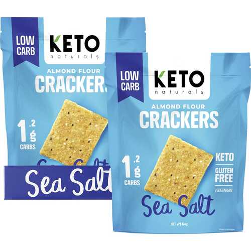 Sea Salt Almond Flour Crackers (8x64g)