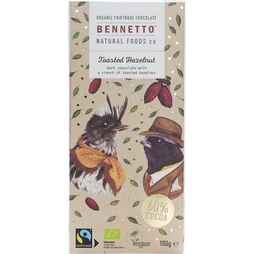 Organic Dark Chocolate - Toasted Hazelnut (14x100g)