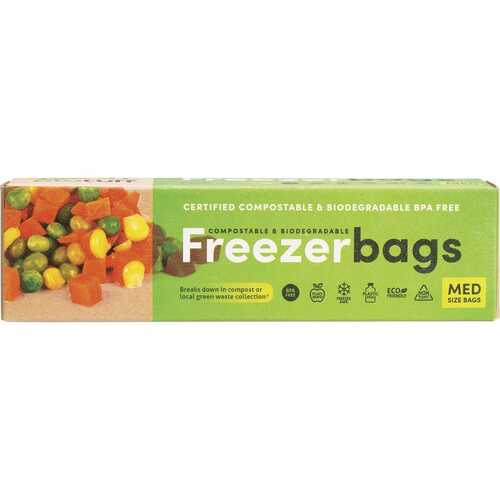 Compostable Freezer Bags - Medium (4L) x25