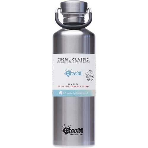 Stainless Steel Bottle - Silver 750ml