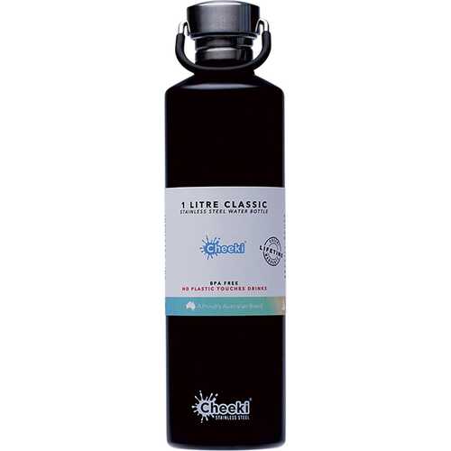 Stainless Steel Bottle - Matte Black 1L
