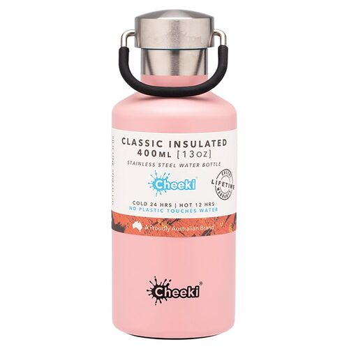 Insulated Stainless Steel Bottle - Pink 400ml