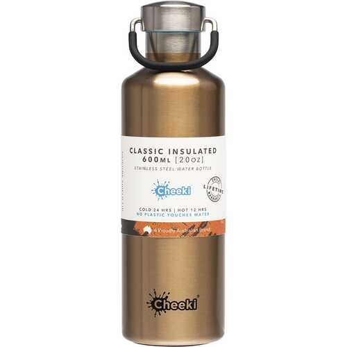 Insulated Stainless Steel Bottle - Champagne 600ml