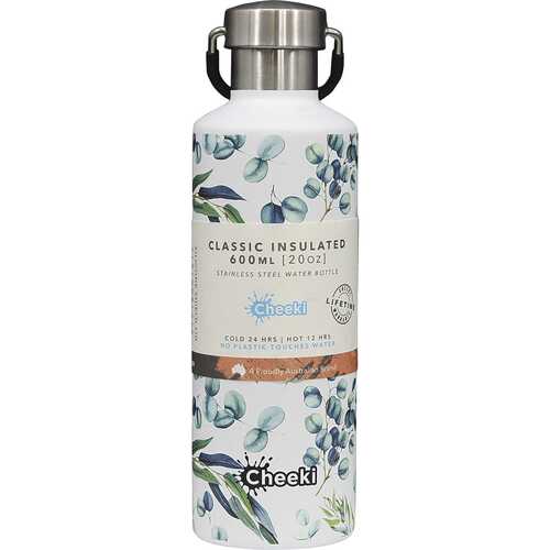 Insulated Stainless Steel Bottle - Watercolour 600ml