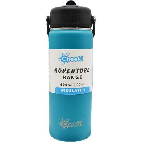 Adventure Insulated Stainless Steel Bottle - Aqua 600ml