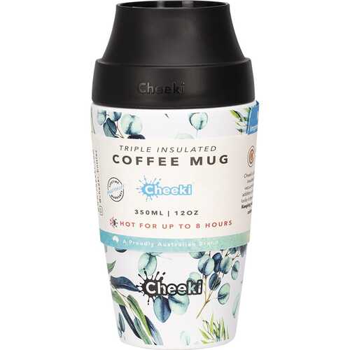 Insulated Stainless Steel Coffee Mug - Watercolour 350ml