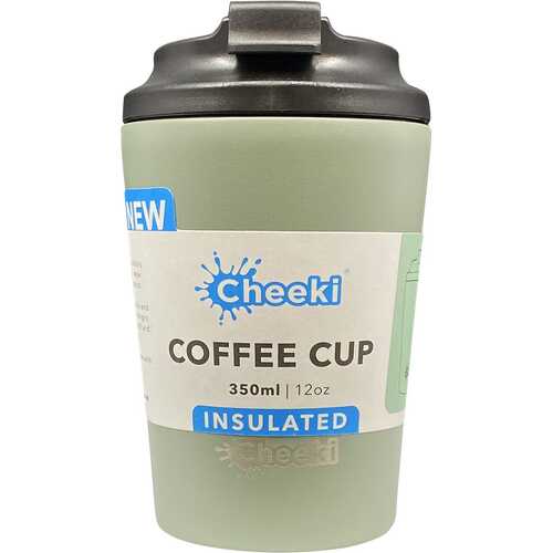 Insulated Stainless Steel Coffee Cup - Moss 350ml