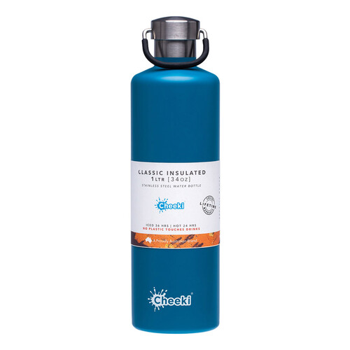 Insulated Stainless Steel Bottle - Topaz 1L
