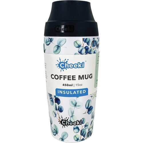 Insulated Stainless Steel Coffee Mug - 3D Watercolour 450ml