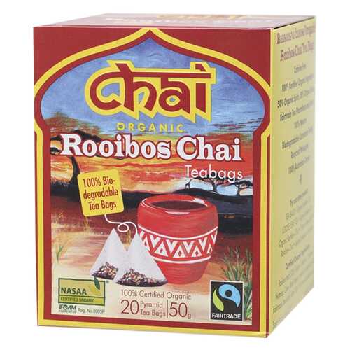 Certified Organic Rooibos Chai Tea Bags x20