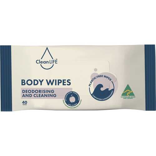 Deodorising & Cleansing Body Wipes x40