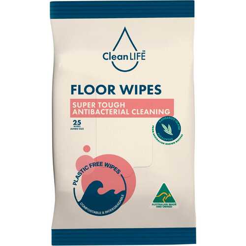 Super Tough Antibacterial Floor Wipes x25