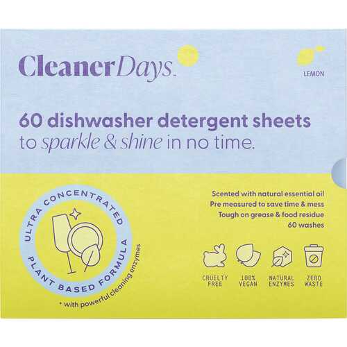 Dishwasher Detergent Sheets - Lemon -x60