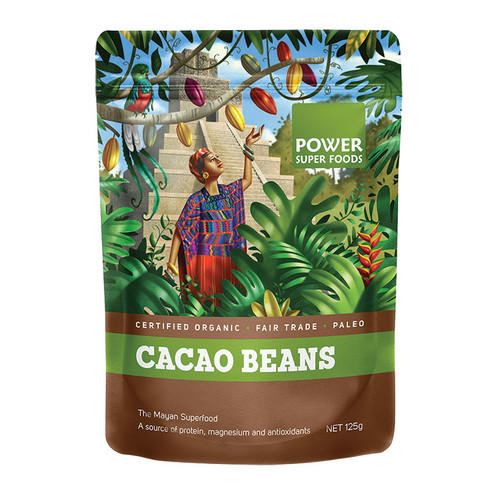 Organic Cacao Beans 125g